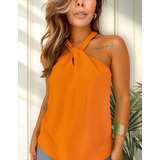 Blusa Regata Feminina Gola