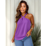 Blusa Regata Feminina Gola