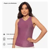 Blusa Regata Feminina Lurex