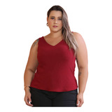 Blusa Regata Feminina Plus