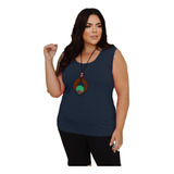 Blusa Regata Feminina Plus