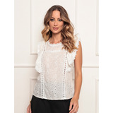 Blusa Regata Feminina Tecido