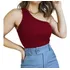 Blusa Regata Feminina Um Ombro Só Mula Manca Zarah Premium