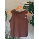 Blusa Regata Gola Alta