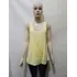 Blusa Regata Hering Amarela Com Bordados P Usado Bom Estado