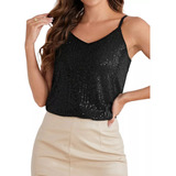 Blusa Regata Paete Com
