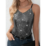Blusa Regata Paete Com