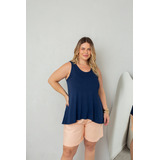 Blusa Regata Plus Size Soltinha Feminina Viscolycra  5 Cores
