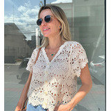 Blusa Renda Chique Tendencia