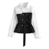 Blusa Social Elegante Manga