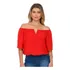 Blusa Social Feminina Duna Ciganinha Verão Manga Curta Linda