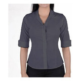 Blusa Social Feminina Manga