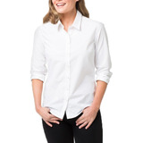 Blusa Social Feminina Manga