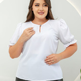 Blusa Social Feminina Manga