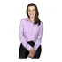 Blusa Social Feminina Manga Longa Basica Uniforme Liso