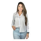 Blusa Social Feminina Manga