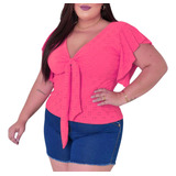 Blusa Social Feminina Plus