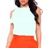 Blusa Social Gola Alta Feminina Laço Pescoço Linda Soltinha