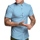 Blusa Social Masculina Manga