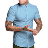 Blusa Social Masculina Manga
