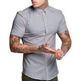 Blusa Social Masculina Manga