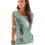 Blusa Soltinha Feminina Mangas