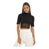 Blusa Sommer Detalhe Tule