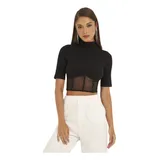Blusa Sommer Detalhe Tule