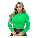 Blusa Sueter Cropped De