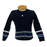 Blusa Sueter Lã Tricô Menino E Menina Infantil 1 A 8 Frio