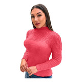 Blusa Sueter Tricot Cardigan