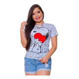 Blusa T shirt Babylook
