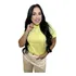 Blusa T-shirt Feminina Algodão Gola Alta Manga Curta Basica