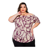 Blusa T-shirt Plus Size Tamanho Grande Linda Várias Estampas