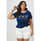 Blusa T shirt Plus