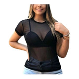 Blusa T shirt Tule