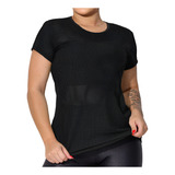 Blusa Tela Transparente Fitness