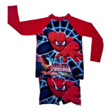Blusa Termica E Sunga Infantil Menino Super Heróis Envio Já