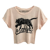 Blusa Tigre Com Bordados
