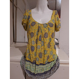 Blusa Tipo Bata Estampada