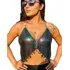 Blusa Top Cropped Multicolorida Metal Lantejoulada Tam. Un