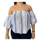 Blusa Top Cropped Ombro