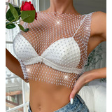 Blusa Top Cropped Pedraria