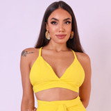 Blusa Top Cropped Sutia