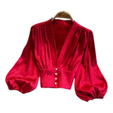 Blusa Top Feminina Manga