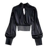 Blusa Top Feminina Manga