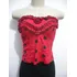 Blusa Tqc Vermelho Poá Tam M Flor Linda Com Bojo Bom Estado