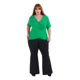 Blusa Transpassada Basica Viscolaycra