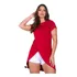 Blusa Transpassada Feminina Mullet Alongada Basica Estilosa