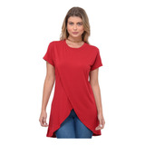 Blusa Transpassada Feminina Mullet